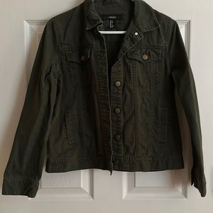 Forever 21 Green Jean jacket